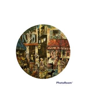 GBC Guy Buffet "MARCHE AUX FLEURS"  Dinner Plate